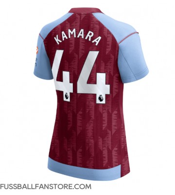 Aston Villa Boubacar Kamara #44 Replik Heimtrikot Damen 2023-24 Kurzarm